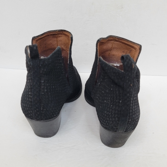 Jeffrey Campbell Bella Black Pointed Toe Leather Ankle Boots Size 10 - Picture 8 of 12